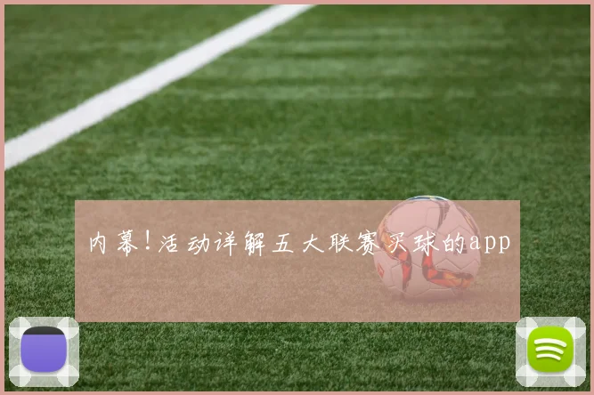 内幕!活动详解五大联赛买球的app
